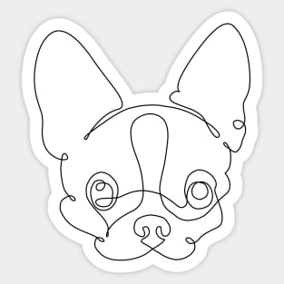 One Line Chihuahua Sticker